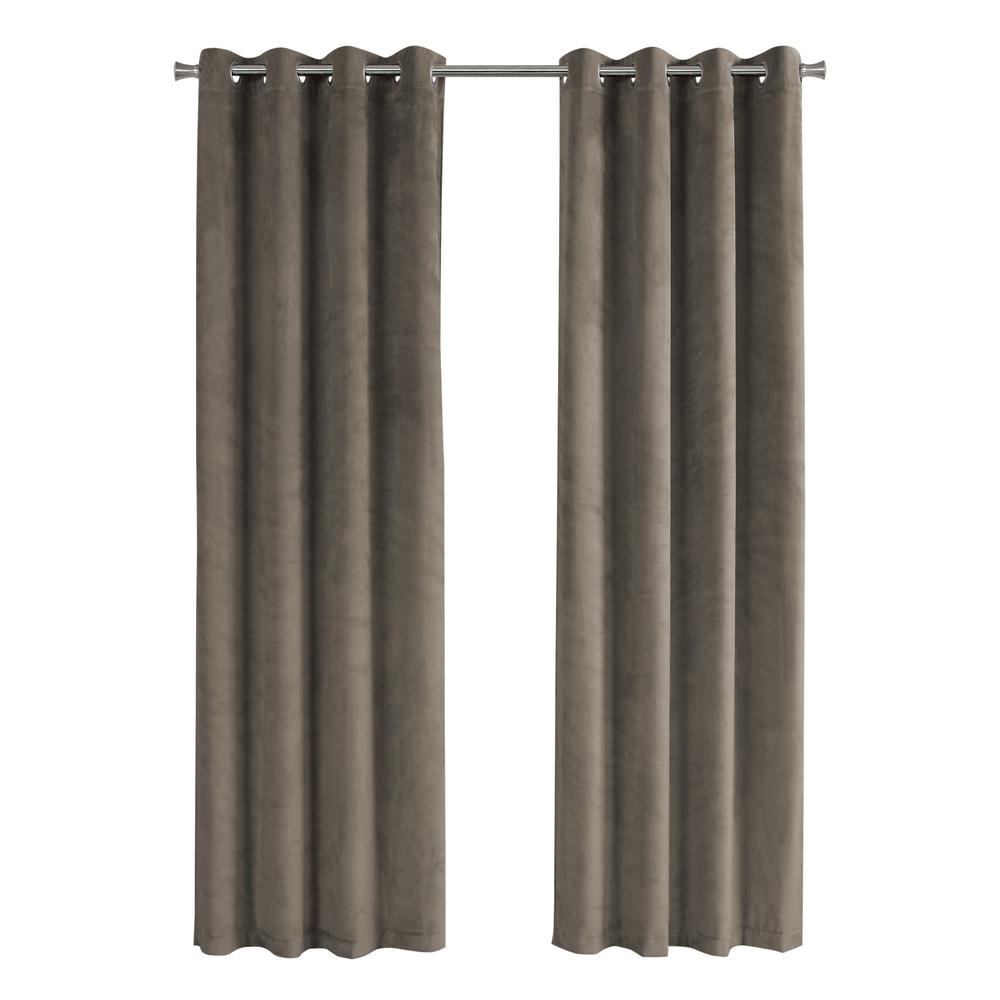 Curtain Panel, 2pcs Set, 54W X 95L, Room Darkening, Grommet, Living Room. Picture 1
