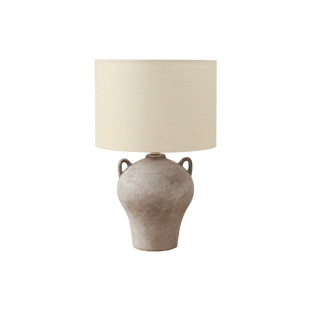 Lighting, 22"H, Table Lamp, Beige Ceramic, Beige Shade, Transitional. Picture 1