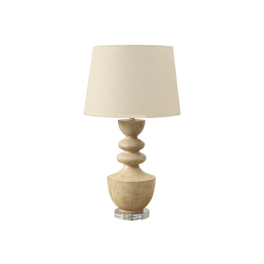Lighting, 28"H, Table Lamp, Beige Resin, Beige Shade, Transitional. Picture 1