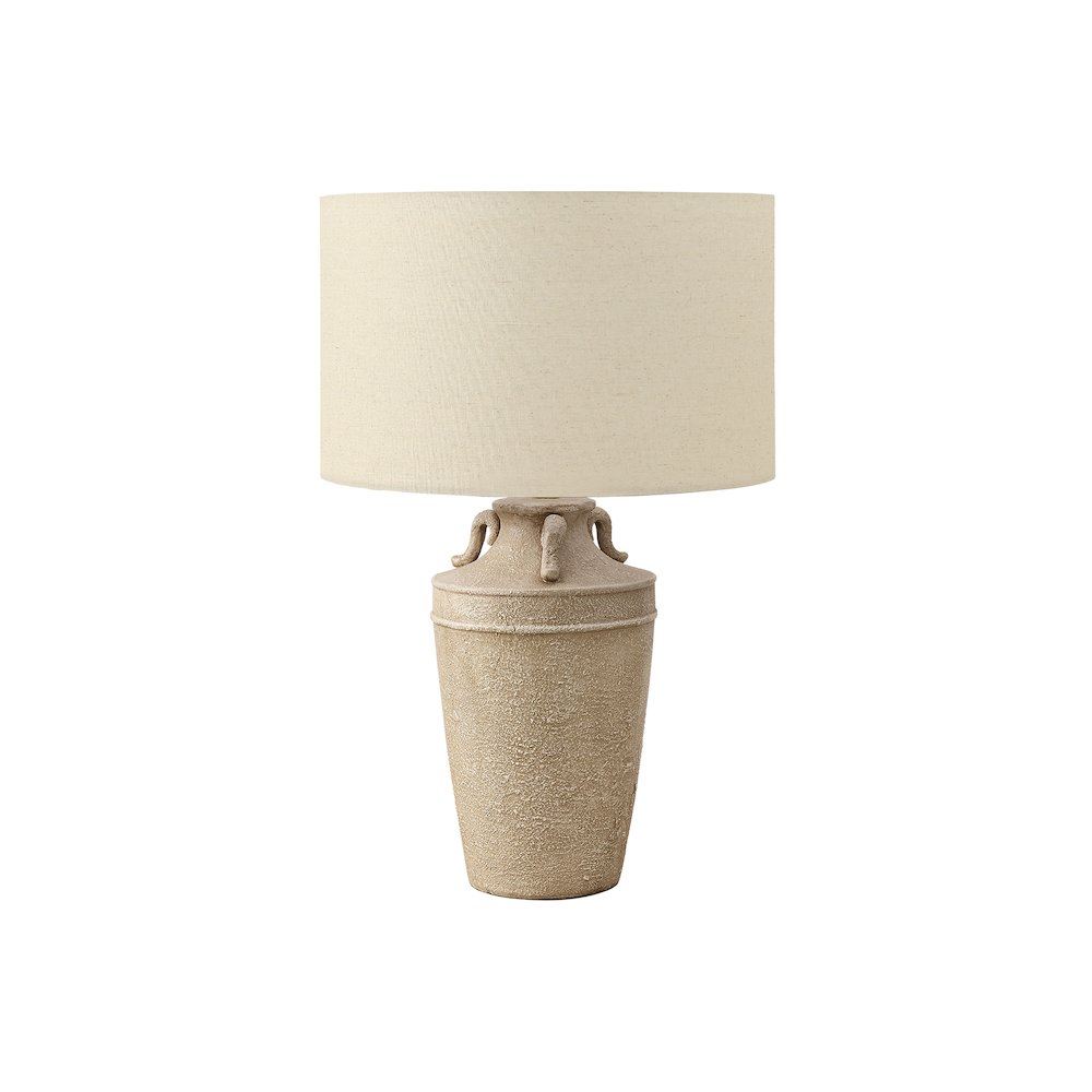 Lighting, 28"H, Table Lamp, Beige Ceramic, Beige Shade, Transitional. Picture 1