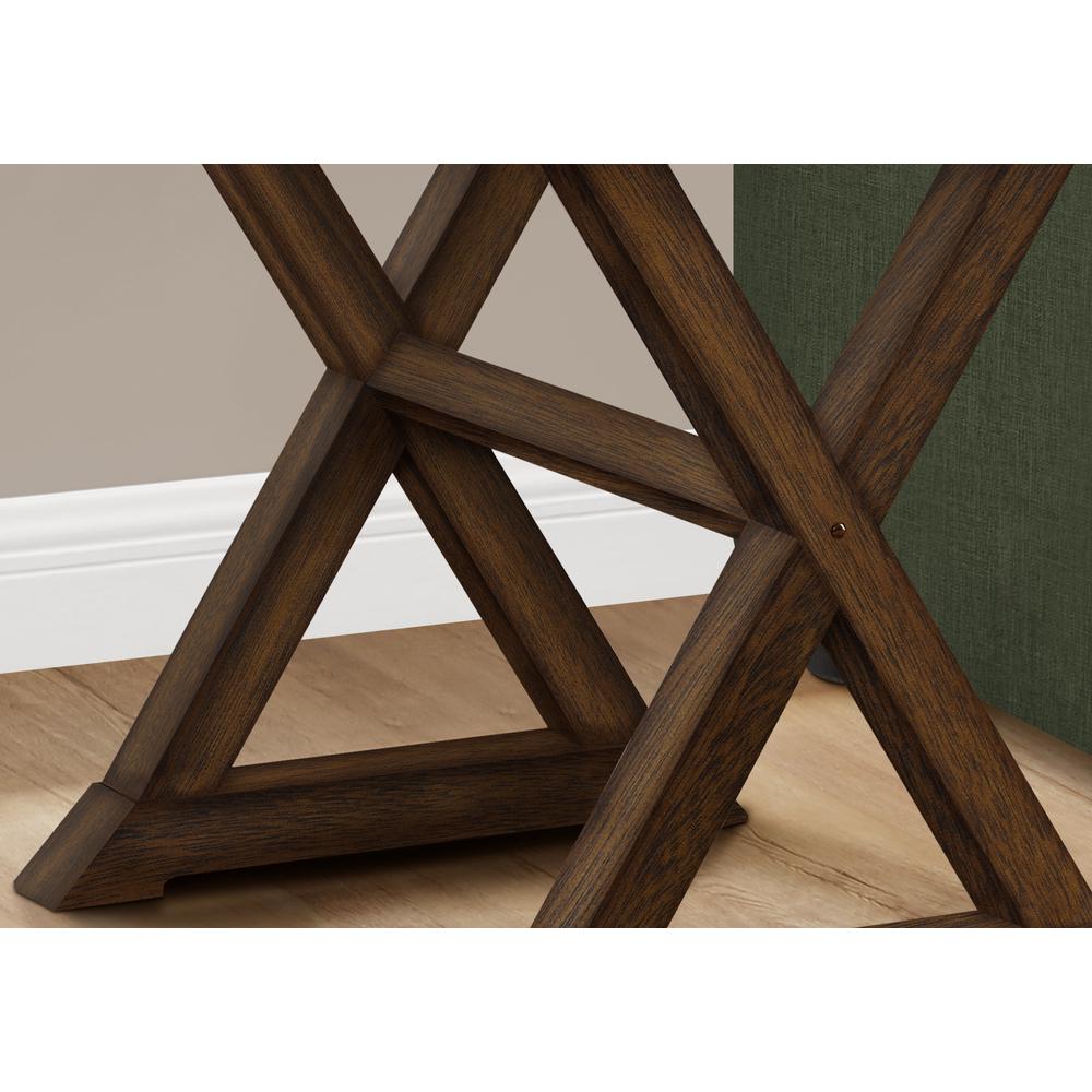 Accent Table, Square, Lamp, Brown Veneer, Transitional. Picture 4