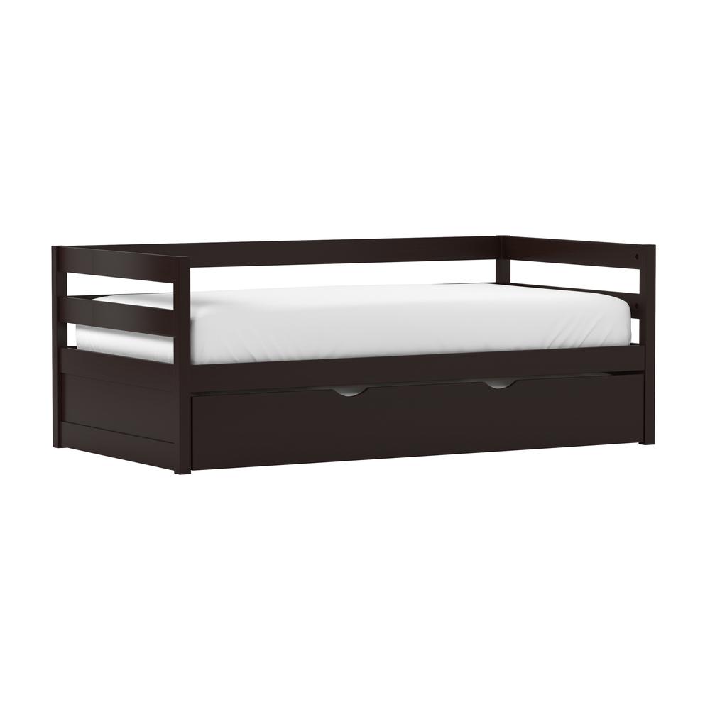 Hillsdale Kids and Teen Caspian Twin Daybed with Trundle, Chocolate. Picture 3