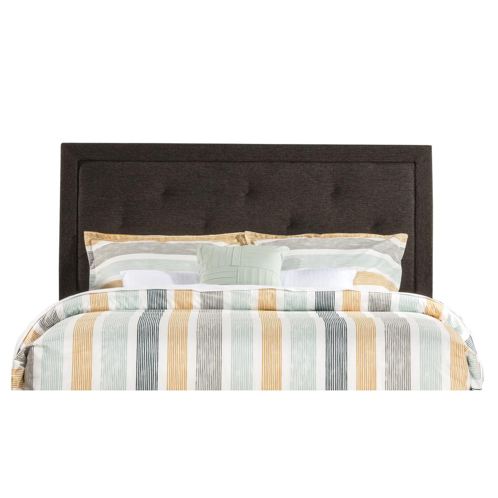 Becker Full Upholstered Headboard, Black/ Brown. Picture 1