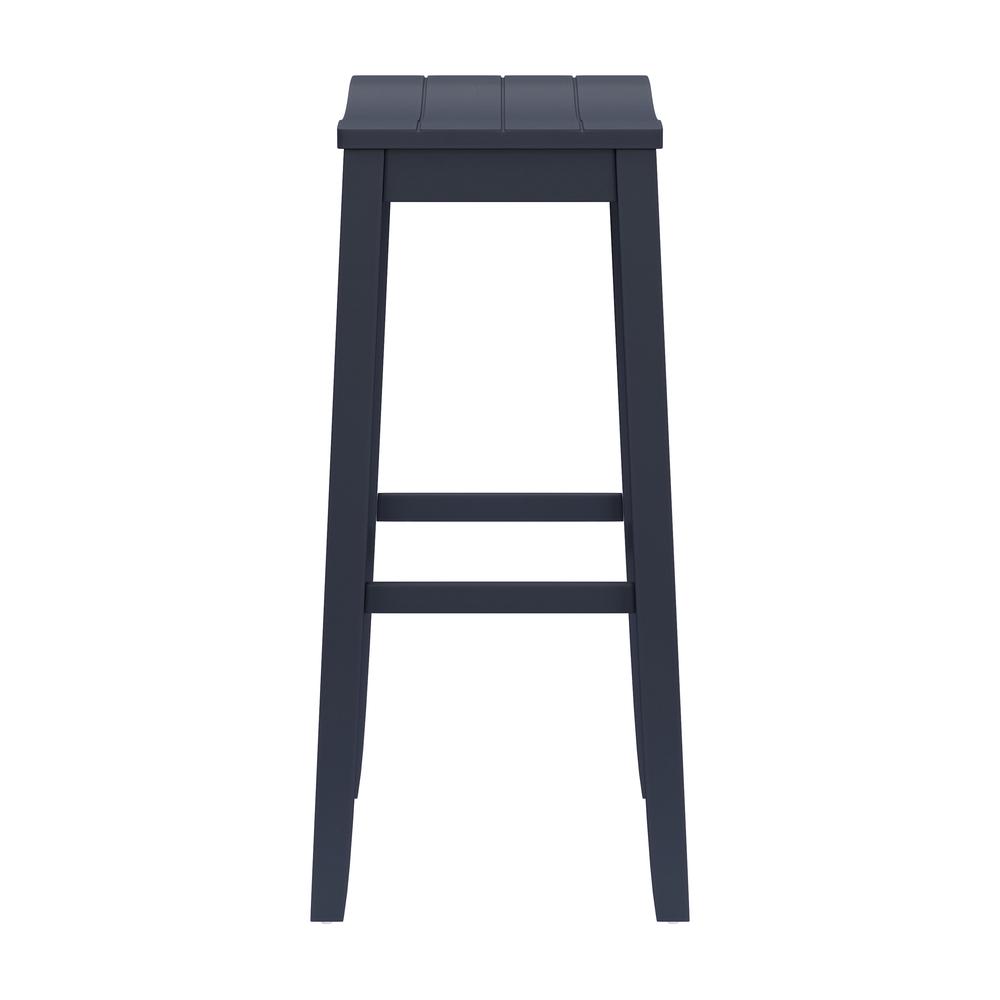 Fiddler Wood Backless Bar Height Stool, Navy. Picture 3