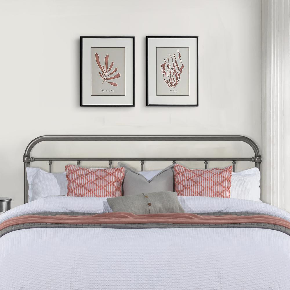 Kirkland Metal King Headboard, Aged Pewter. Picture 9