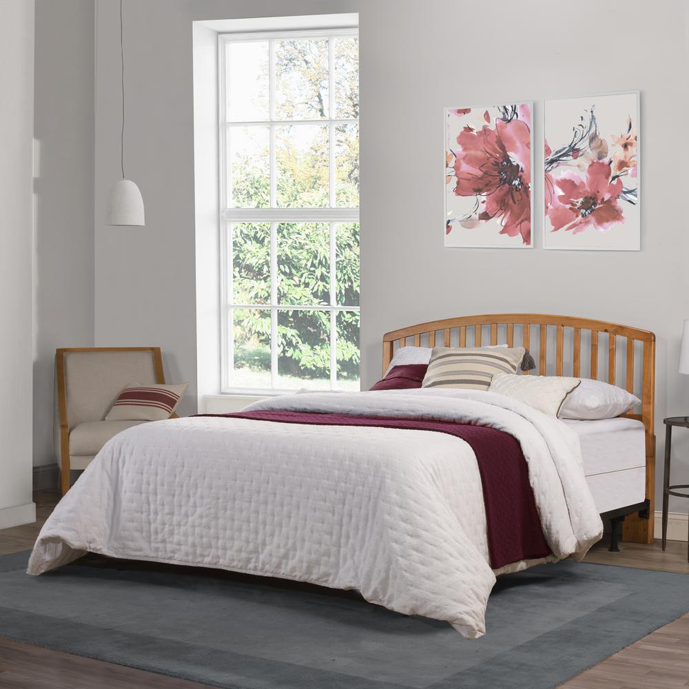 Carolina Wood Full/Queen Headboard with Frame, Country Pine. Picture 3