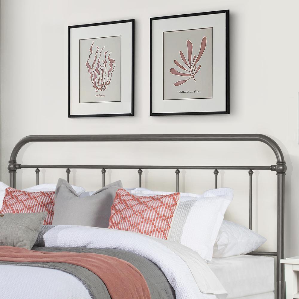 Kirkland Metal King Headboard, Aged Pewter. Picture 8