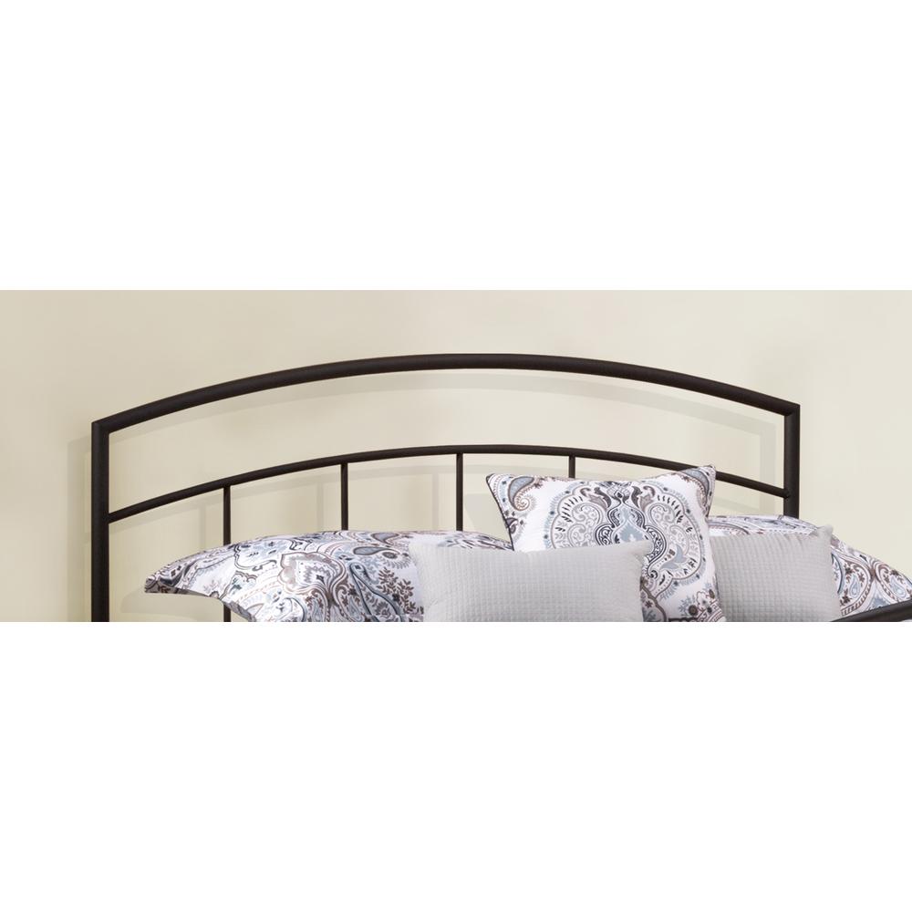 Julien Full/Queen Metal Headboard with Frame, Textured Black. Picture 2