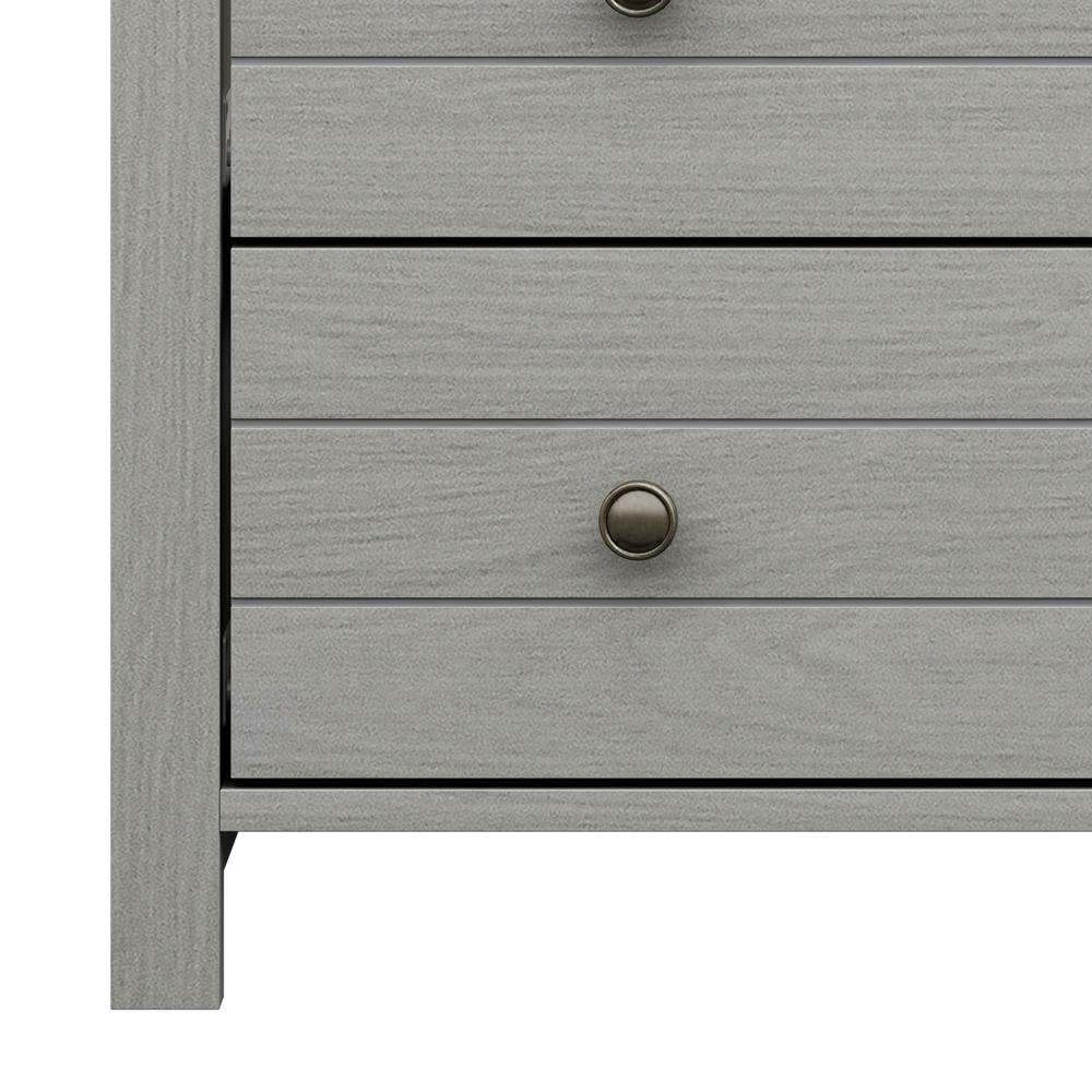 Living Essentials by Hillsdale Harmony Wood 4 Drawer Chest, Gray. Picture 9