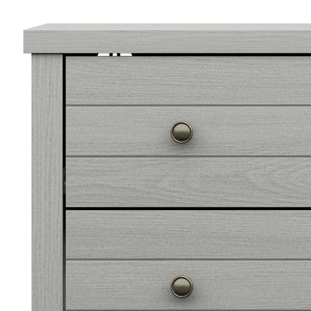 Living Essentials by Hillsdale Harmony Wood 4 Drawer Chest, Gray. Picture 8