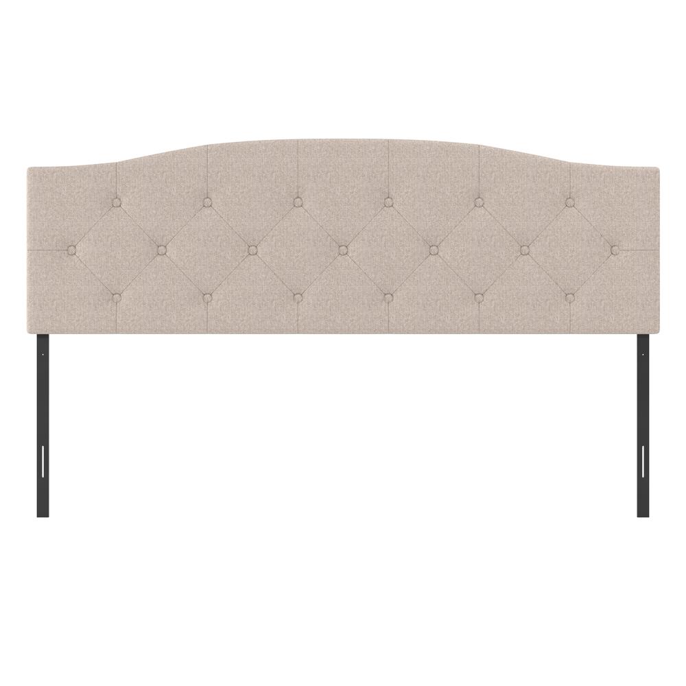 Provence Upholstered Arch Adjustable Tufted King/Cal King Headboar. Picture 1