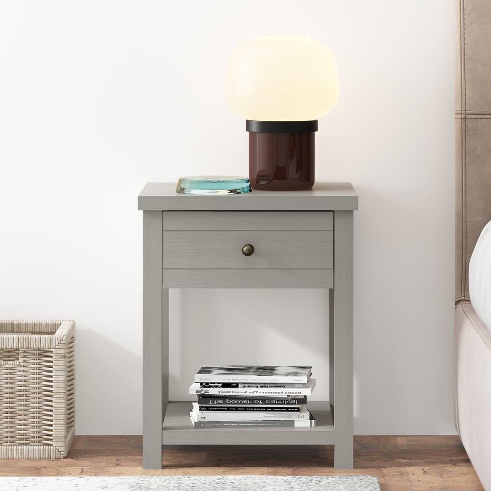 Living Essentials by Hillsdale Harmony Wood Accent Table, Gray. Picture 3