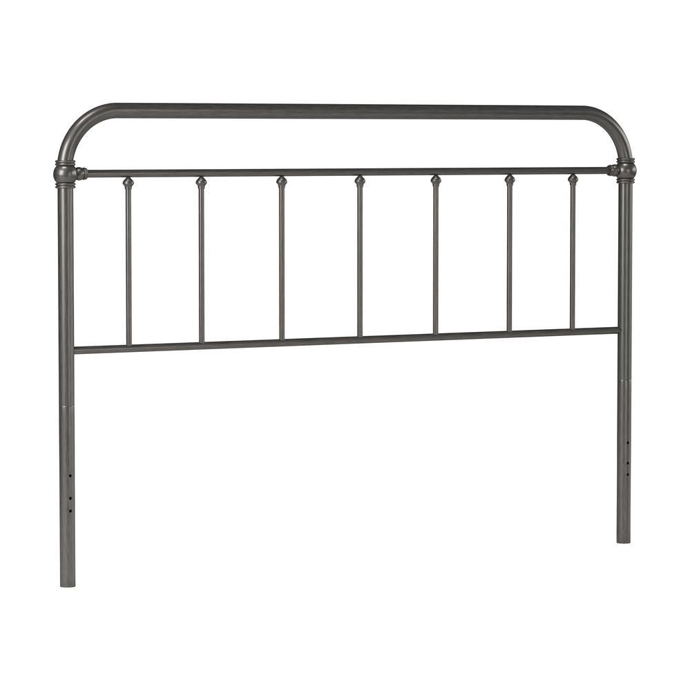 Kirkland Metal King Headboard, Aged Pewter. Picture 1