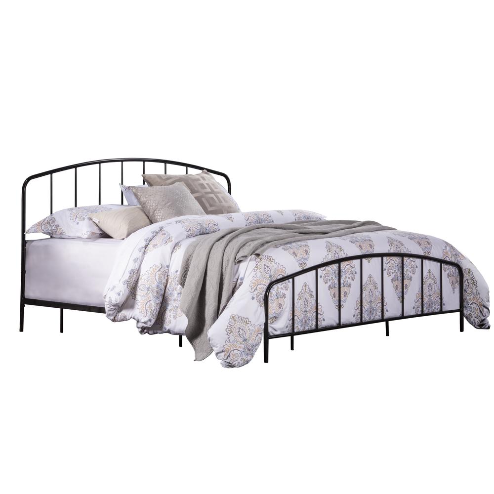 Tolland Metal King Bed, Satin Black. Picture 1