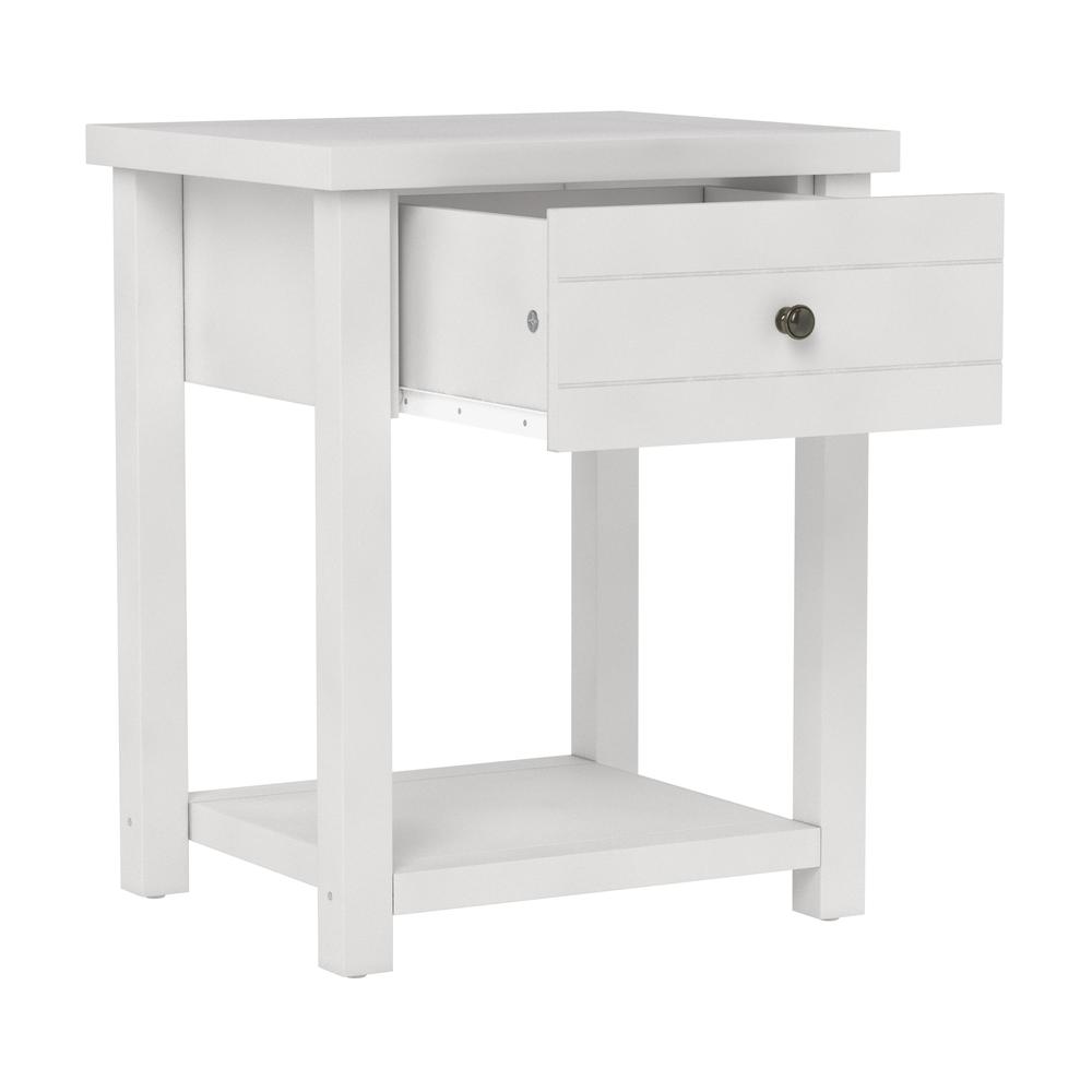 Living Essentials by Hillsdale Harmony Wood Accent Table, Matte White. Picture 5