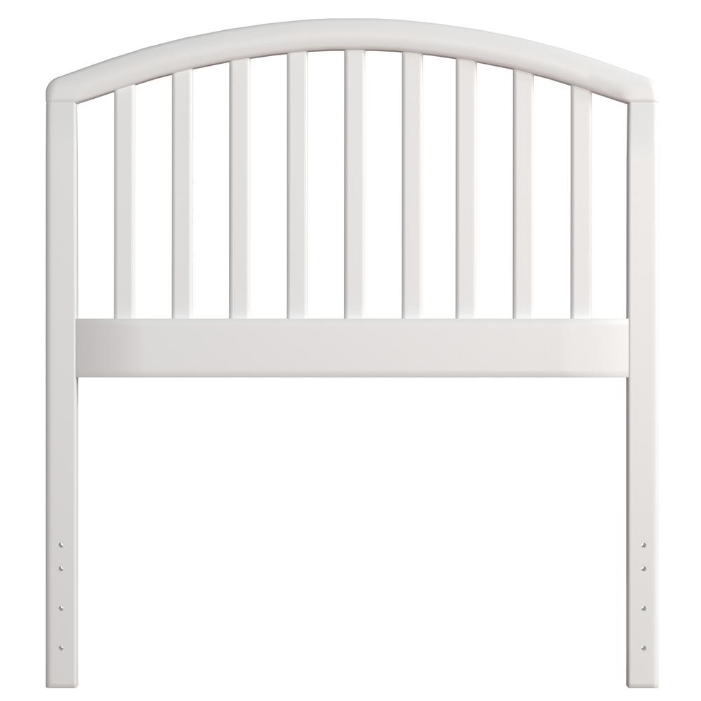 Carolina Wood Twin Headboard, White. Picture 1