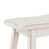 Moreno Wood Backless Bar Height Stool, Sea White. Picture 5