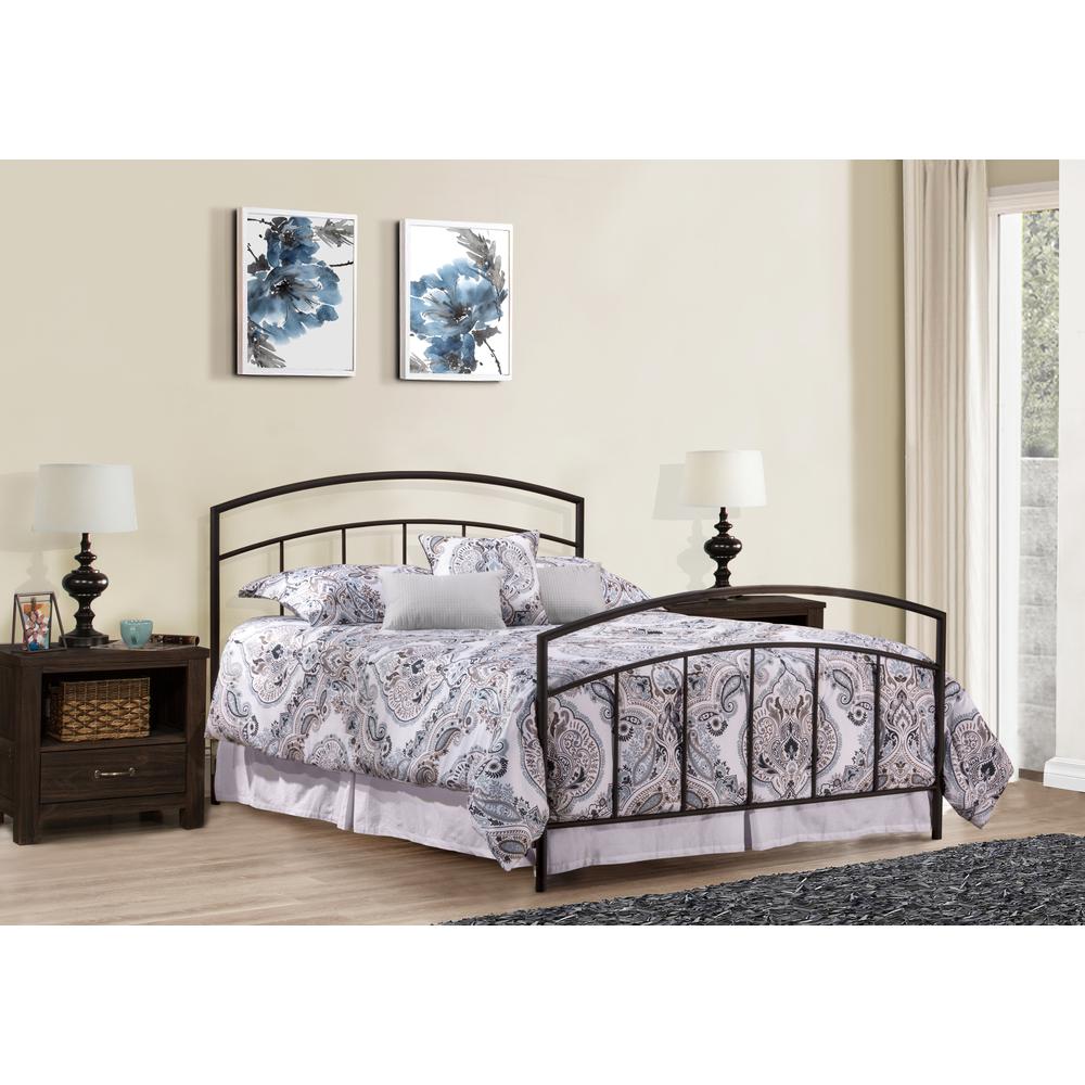 Julien Full Metal Bed, Textured Black. Picture 2