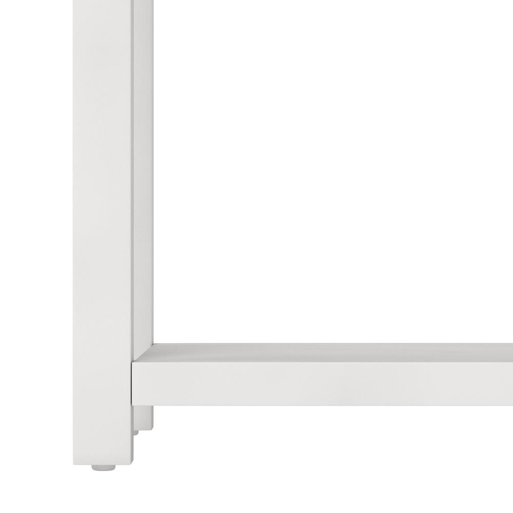 Living Essentials by Hillsdale Harmony Wood Accent Table, Matte White. Picture 8