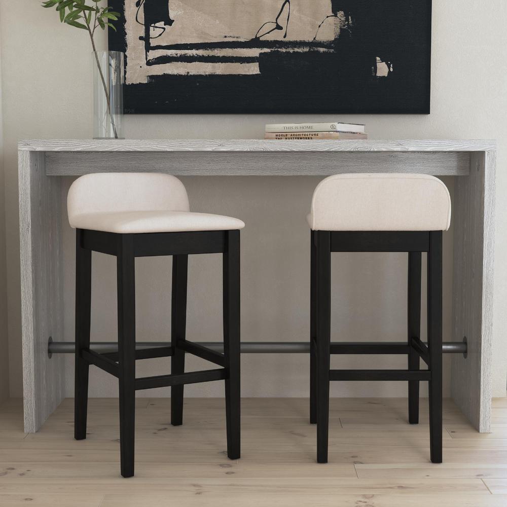 Maydena Wood Bar Height Stool, Black. Picture 11