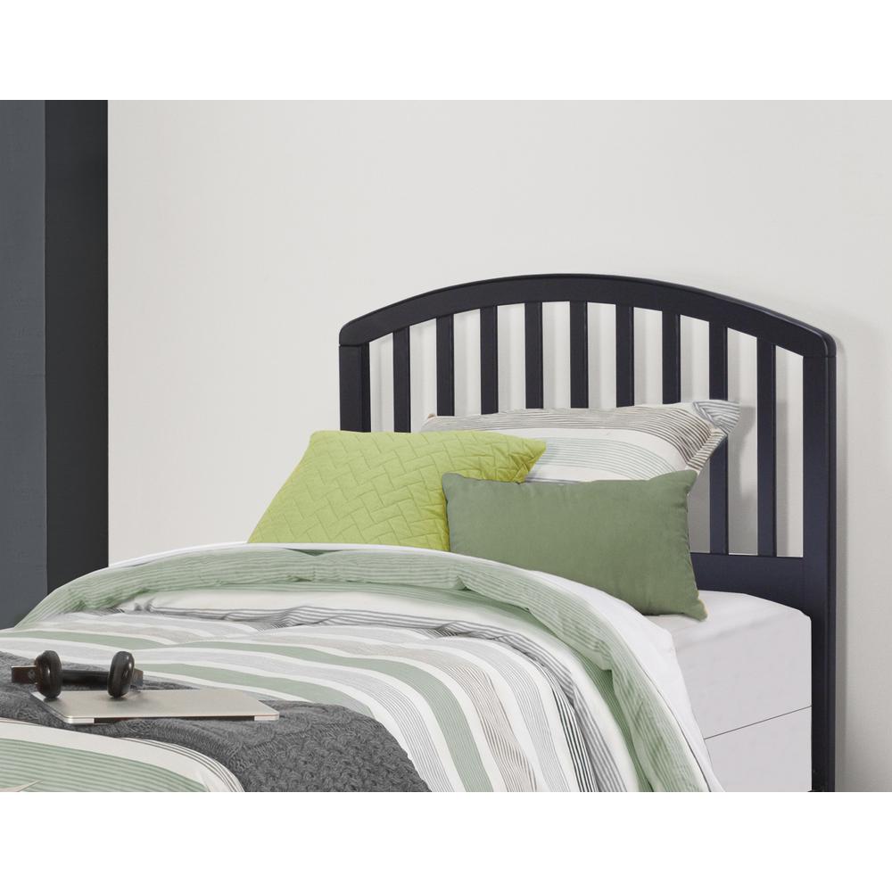 Carolina Wood Twin Headboard, Black. Picture 2