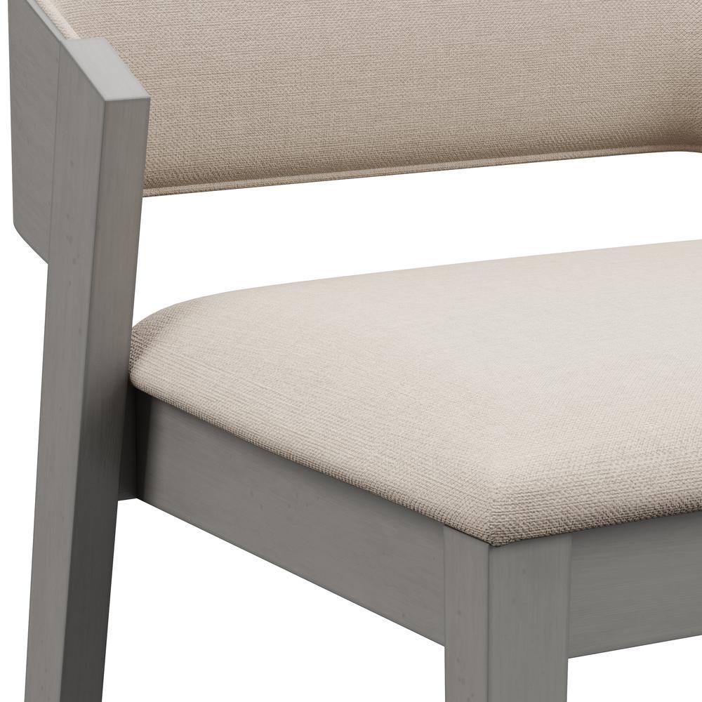 Dresden Wood Counter Height Stool, Distressed Gray. Picture 7