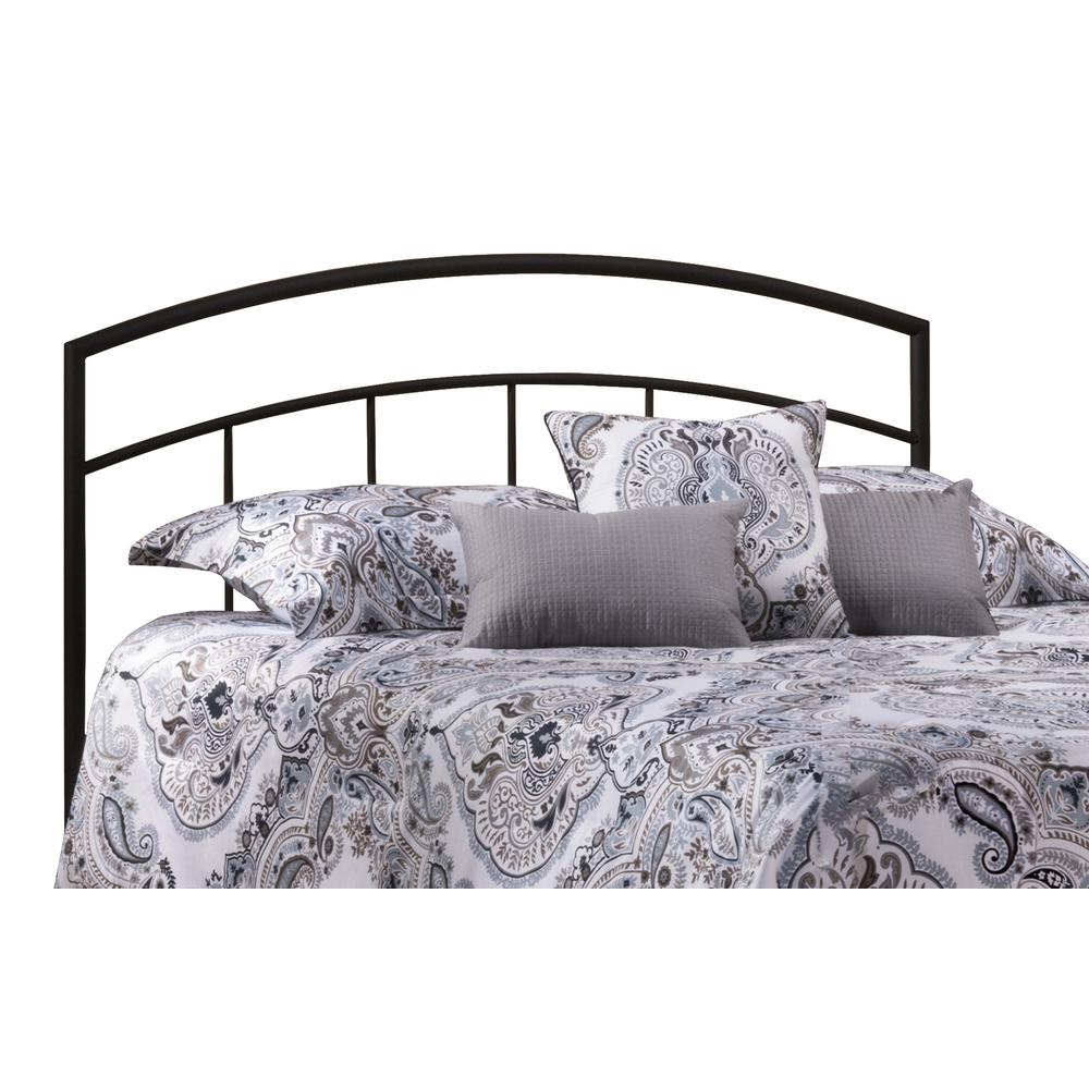 Julien Full/Queen Metal Headboard with Frame, Textured Black. Picture 1