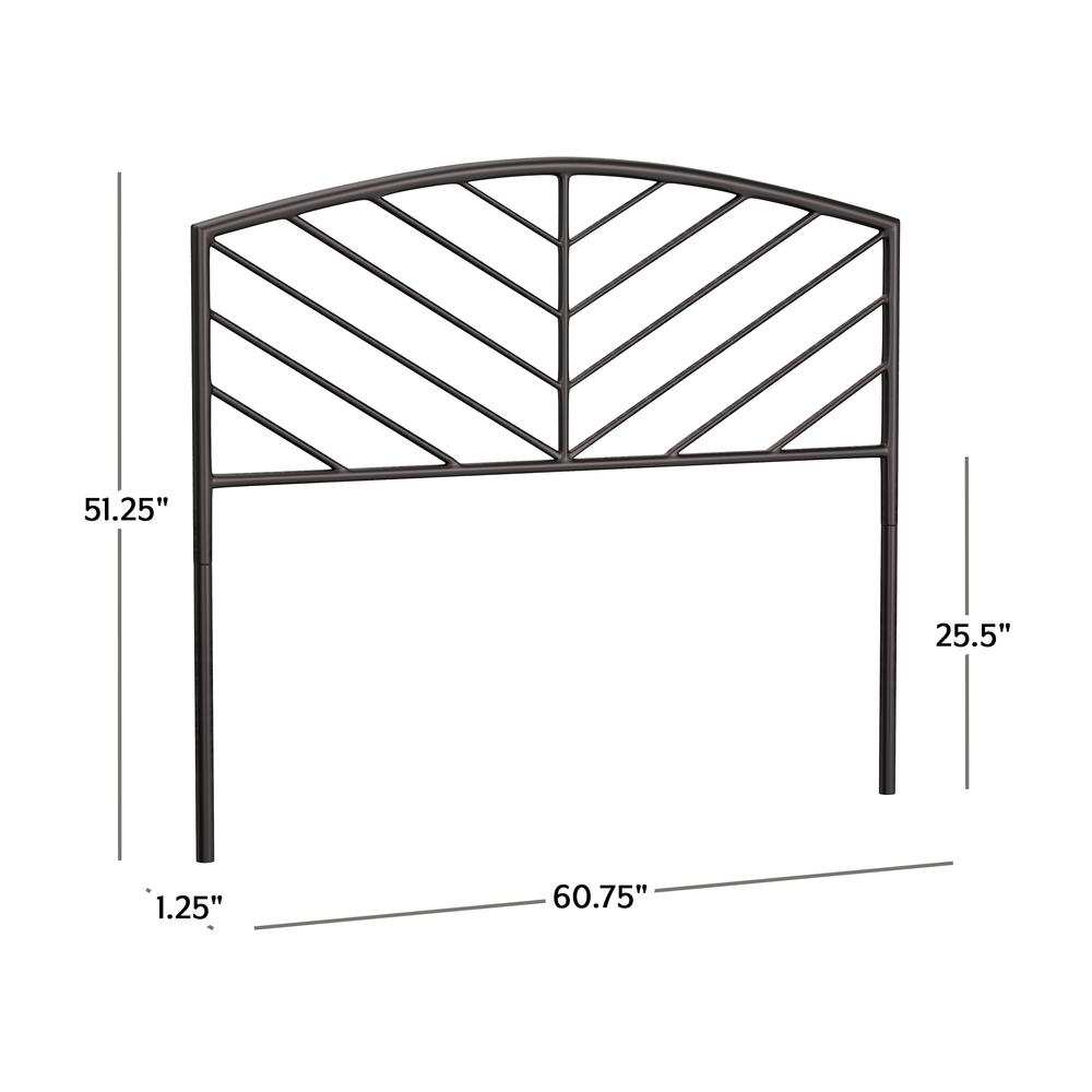 Essex Metal Queen Headboard, Gray Bronze. Picture 4