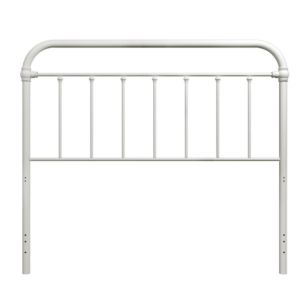 Kirkland Metal King Headboard without Frame, White. Picture 1