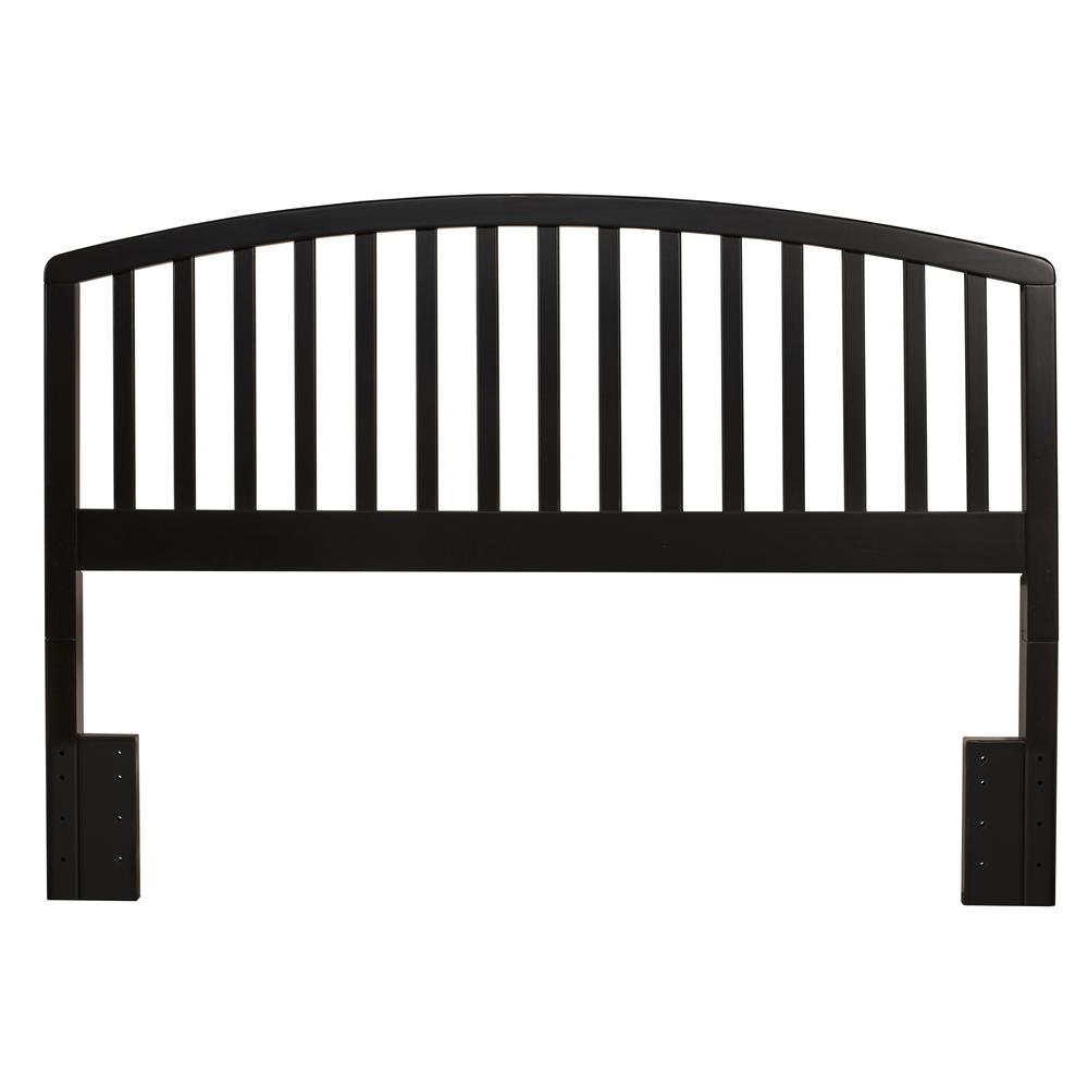 Carolina Wood Full/Queen Headboard, Black. Picture 1
