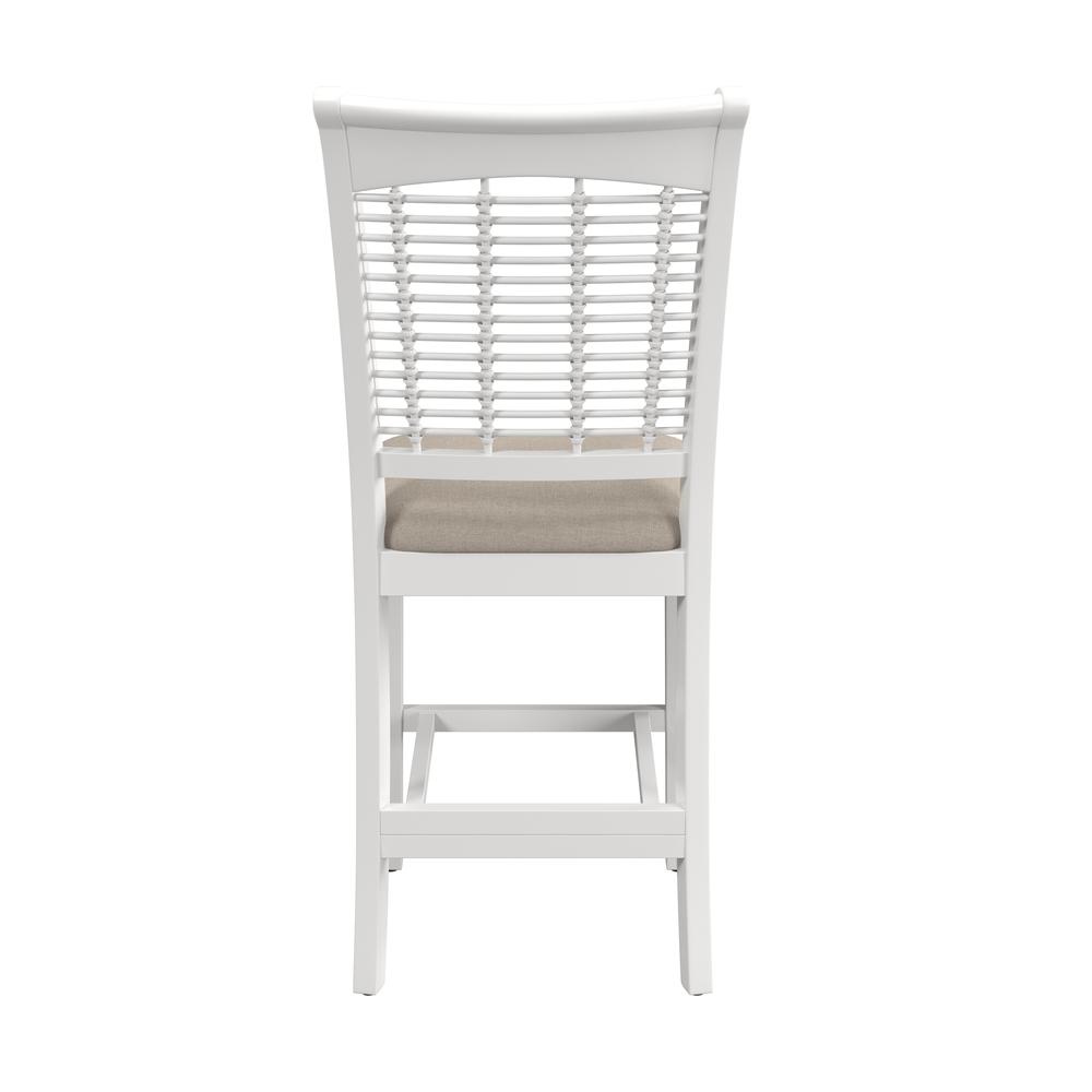 Hillsdale Furniture Bayberry Wood Counter Height Stool, Set of 2,  White. Picture 5
