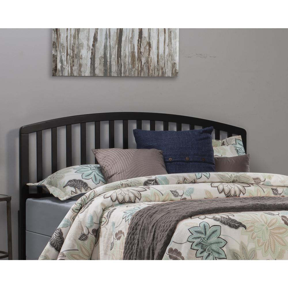 Carolina Wood Full/Queen Headboard, Black. Picture 2