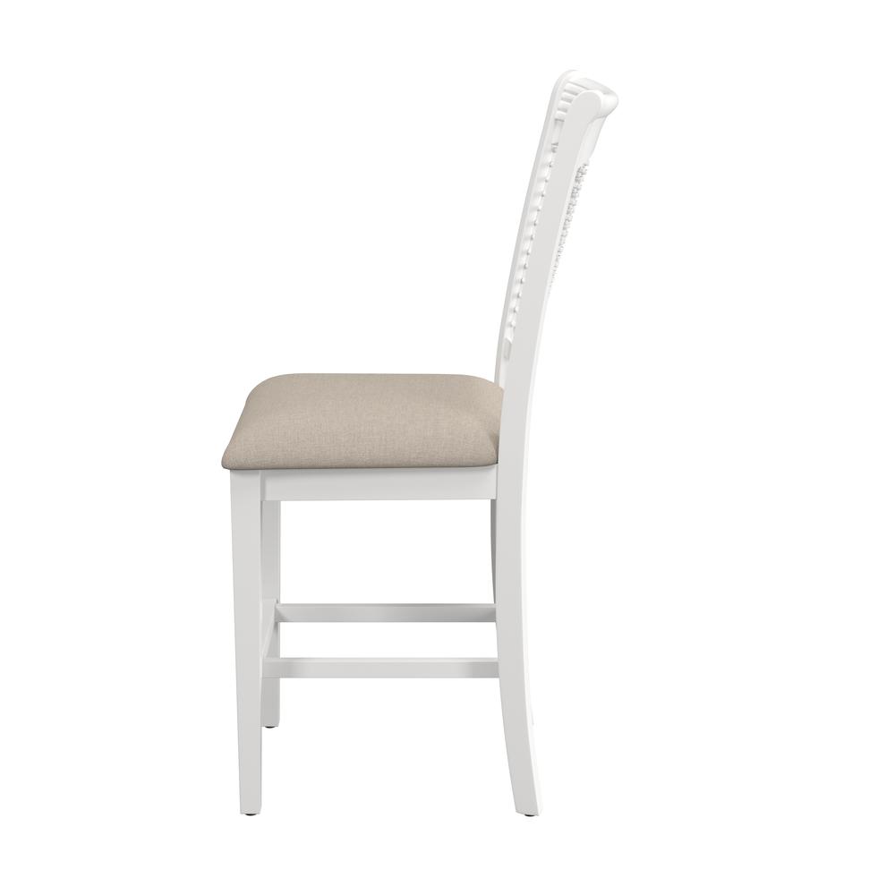 Hillsdale Furniture Bayberry Wood Counter Height Stool, Set of 2,  White. Picture 6