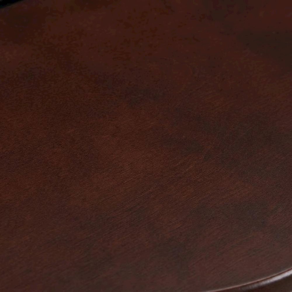 Dark Espresso Solid Wood TV Tray Set – Folding Snack Tables with Stand. Picture 4