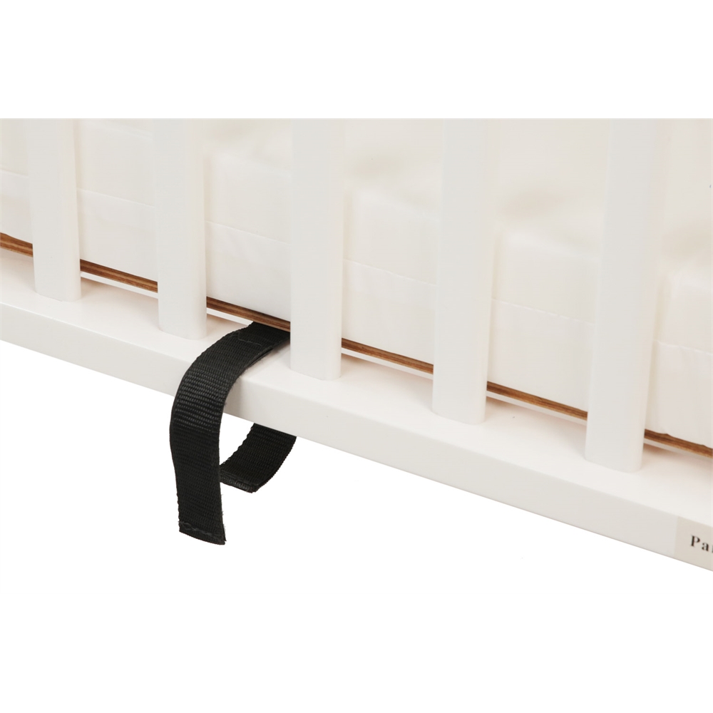 The Little Wood Crib-Mini/Portable Folding Wood Crib-White. Picture 7
