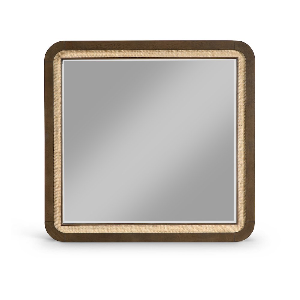 Windsor Brown Solid Wood Mirror. Picture 1