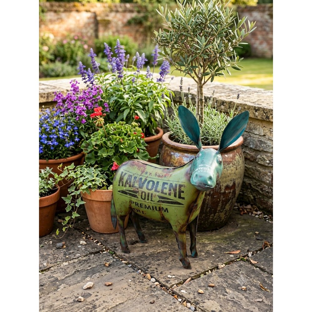 Recycled Metal Donkey. Picture 3