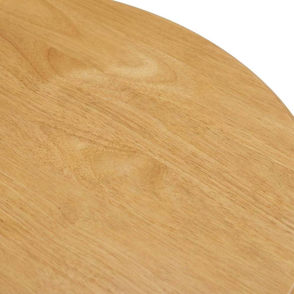 Solid Wood Round Kitchen Table & Chairs 3-Piece, Microfiber Seats. Picture 5