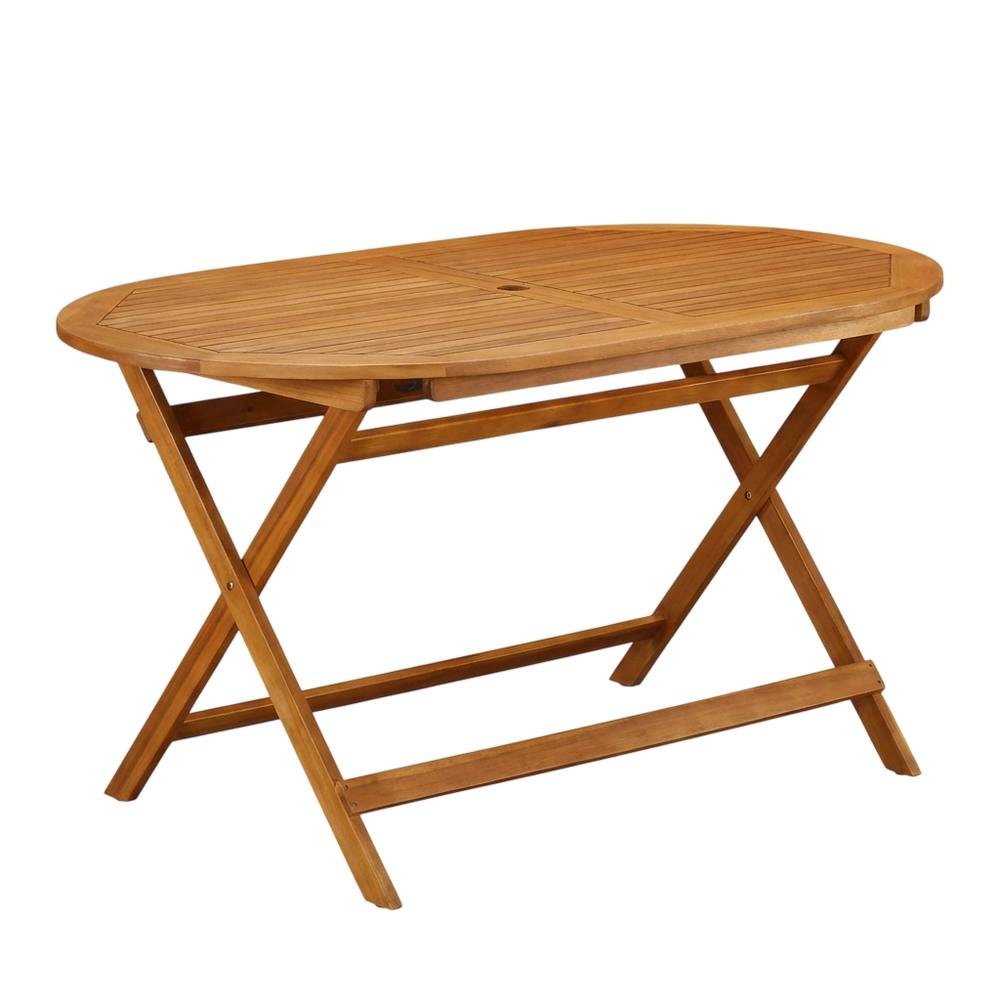 5-Piece Patio Dining Set - Oil Finish, Weatherproof Wood. Picture 1