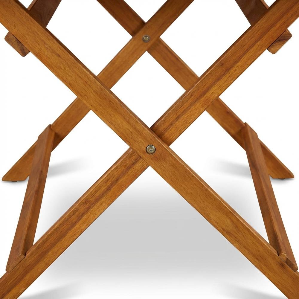 Oil-Finish Wooden Patio Table with Durable Weather-Resistant Coating. Picture 5