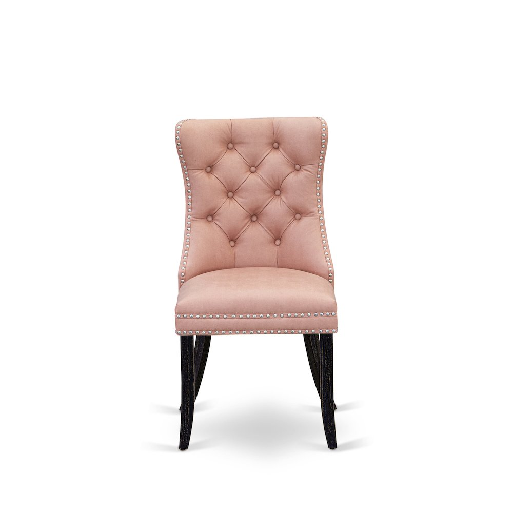 7 Piece Dining Set Includes 48" Round Kitchen Table In Beige Red Color. Picture 5