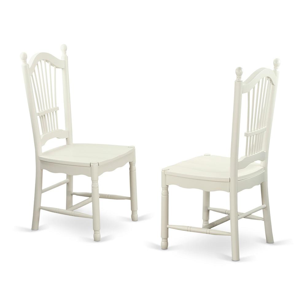 Dining Room Set Linen White, AVDO7-LWH-W. Picture 4