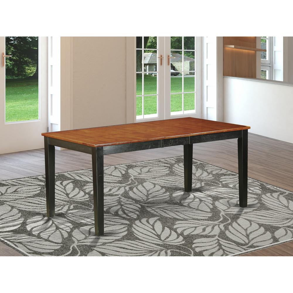 Dining Room Set Black & Cherry, NIDA5-BCH-W. Picture 3