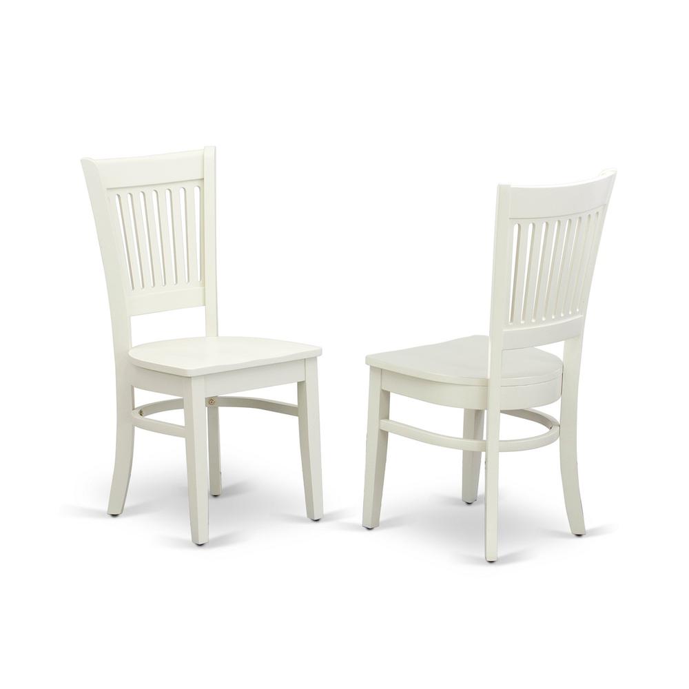 Dining Table- Dining Chairs, MZVA5-LWH-W. Picture 3