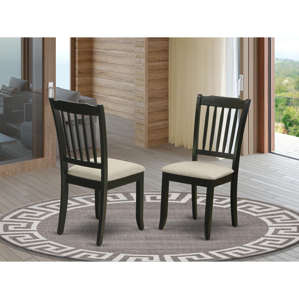 Dining Chair Black, DAC-BLK-C. Picture 2