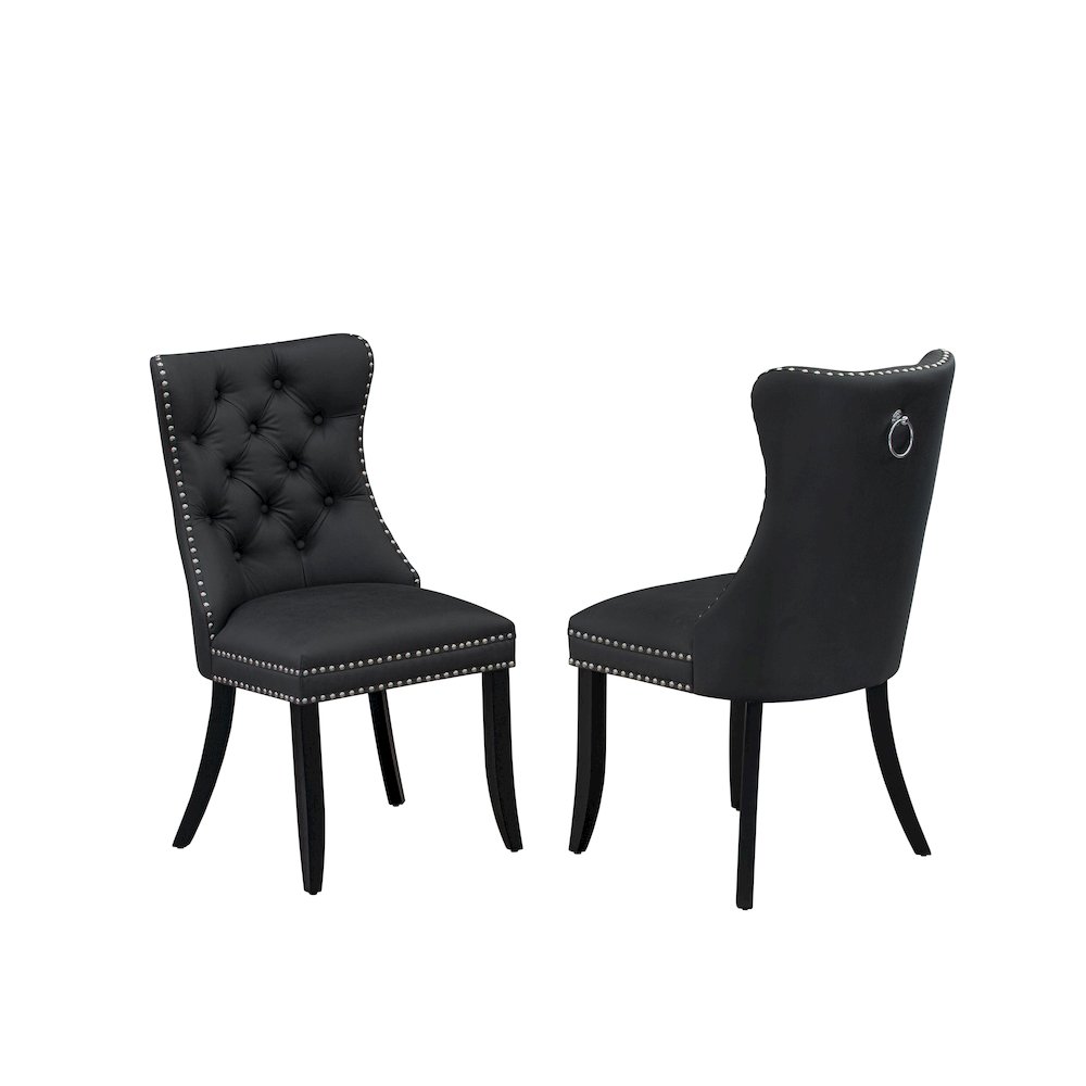 7 Piece Dinette Set Contains a Rectangle Kitchen Table with Butterfly Leaf. Picture 7