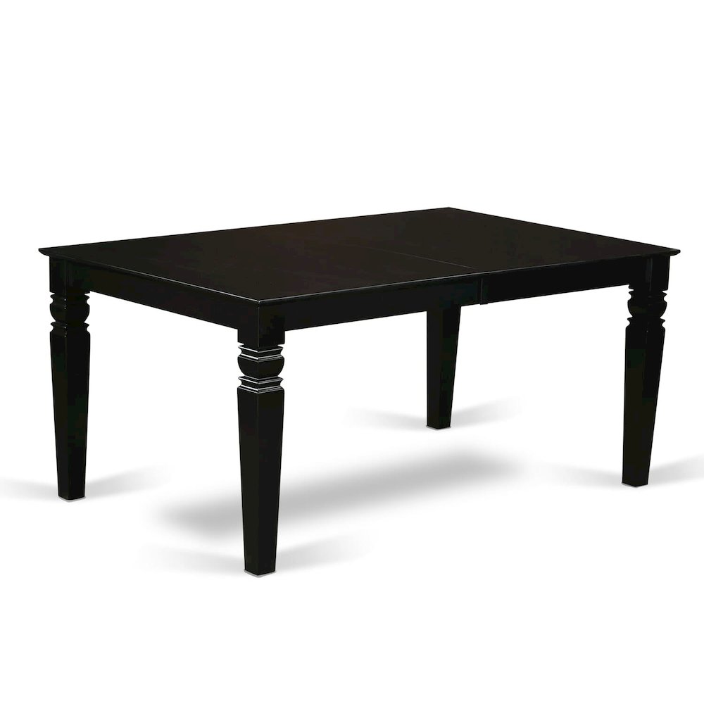 7 Piece Dinette Set Contains a Rectangle Kitchen Table with Butterfly Leaf. Picture 5