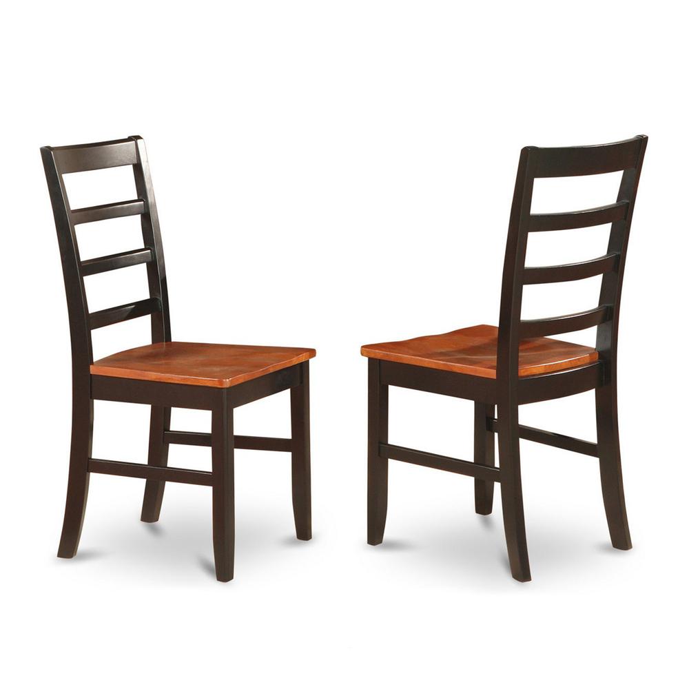 5  Pc  dinette  set  with  a  Dining  Table  and  4  Dining  Chairs  in  Black  and  Cherry. Picture 3