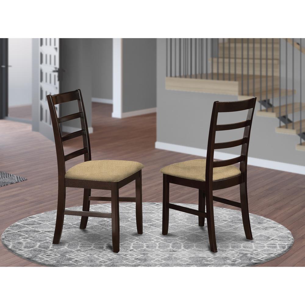 PFC-CAP-C Parfait Stool Linen Fabric Seat with Lader Back. Picture 2
