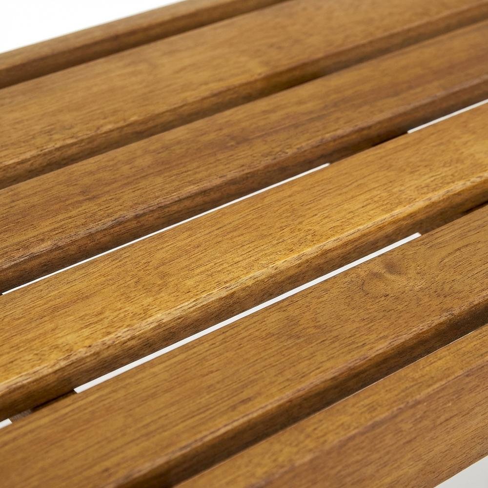 Oil-Finish Acacia Wood Bench with Oil Finish and Modern Design. Picture 4